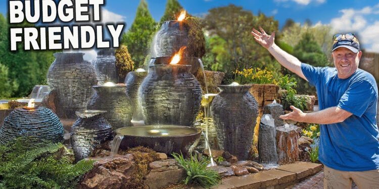 DIY Water Feature (How to build a Water Feature) - YouTube